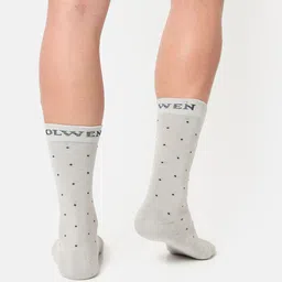 OLWEN Men Pack Of 3 Patterned Cotton Calf Length Socks image 3