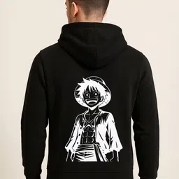 Be Crazy Men Monkey D Luffy Printed Hooded Sweatshirt-picture-26