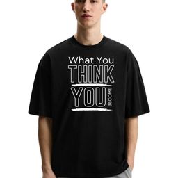Fashnobic Men Typography Printed Round Neck Cotton Oversized T-shirt-picture-23