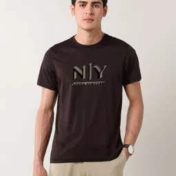 Arrow New York Men Brand Logo Printed T-shirt-picture-19
