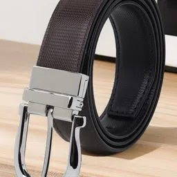 LOOPA Men Textured Reversible Formal Belt-picture-11