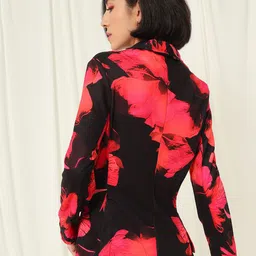 BAESD Printed Slim-Fit Single Breasted Blazer image 5