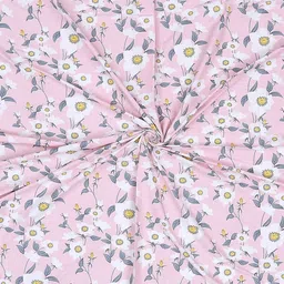 Status Pink Floral 104 TC Value Plus King Bedsheet with 2 Pillow Covers- 2.2mx2.4m image 3