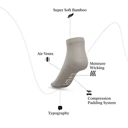 TalkingSox Pack Of 3 Printed Ankle-Length Socks image 2