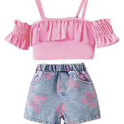 StyleCast x Revolte Girls Shoulder Straps Top With Shorts-picture-45