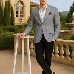 printindia PRINTCULTR Notched Lapel Collar Single Breasted Blazer image 5