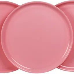 lumiset Pack of 3 Plastic Thali Plates, Round Serving Plates Dinner Set-picture-23