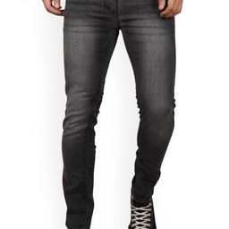 MaverIQ Men Classic Tapered Fit Mid-Rise Light Fade Stretchable Jeans-picture-32
