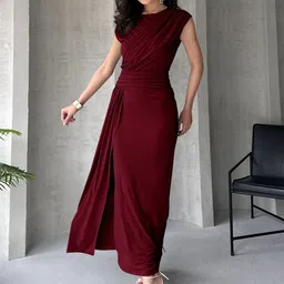 Trendyol Draped Sleeveless Sheath Maxi Dress-picture-40