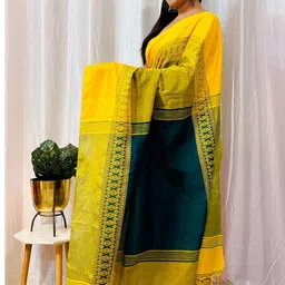 DESH BIDESH Woven Design Pure Cotton Jamdani Saree-picture-12