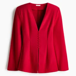 H&M Collarless Hourglass Blazer image 4