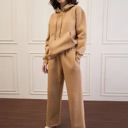 SASSAFRAS Long Sleeves Hooded Oversized Fleece Hoodie & Sweatpants-image-59