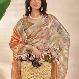 Faishonhouse Silk Blend Mysore Silk Saree image 3