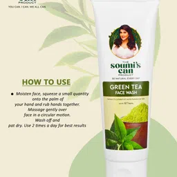 the soumi's can product GREEN TEA FACE WASH Face Wash image 3