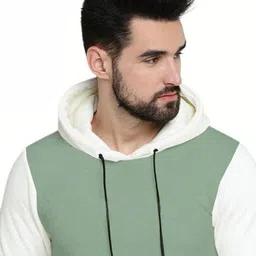 Blisstone Men Colourblocked Hooded Sweatshirt image 2