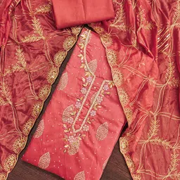 KIMISHA Embellished Unstitched Dress Material-picture-44