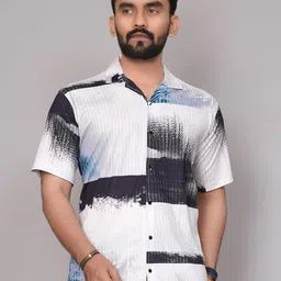 SZN Men Regular Fit Abstract Printed Casual Shirt-picture-33