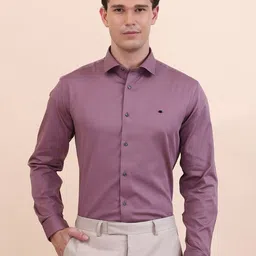 Greenfibre Men Slim Fit Solid Spread Collar Cotton Formal Shirt-picture-16