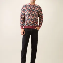 Parx Men Cotton Printed Pullover Sweatshirt image 2