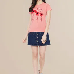 SZN Women Floral Printed T-shirt-image-37