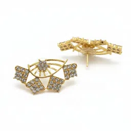 ANIKAS CREATION Geometric Ear Cuff Earrings image 4