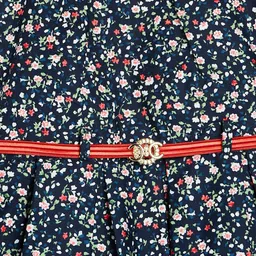 Camey Floral Print Net Fit & Flare Dress image 2