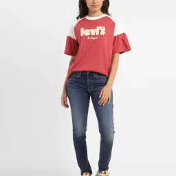 levi's Women's 711 Blue Skinny Fit Mid Rise Jeans image 1