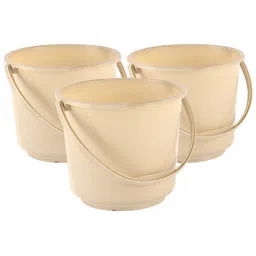Aura Beige 3 piece Solid Plastic Bath Accessories Set-image-27