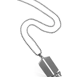 Utkarsh Silver-Plated Geometric Pendants with Chains image 3