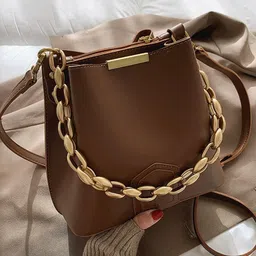 KPOP Women Solid Swagger Shoulder Bag-image-0