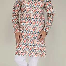fubar Men Cotton Blend Kurta Pyjama Set image 2