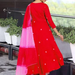 royal export Embellished Anarkali Kurta, Bottom & Dupatta Set image 2