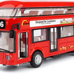 rutshra Diecast Double Decker London Bus with Metal RSH-picture-44