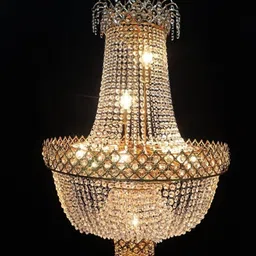 shri mahal antiques LED Crystal Big Size Jhumar Ceiling Light For Living Room/Hall/Bed Room etc. Chandelier Ceiling Lamp-picture-27