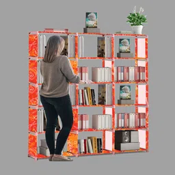 flipkart perfect homes studio 15 Layer Multipurpose Portable SpaceSaving Cloth/Shoe/Books Shelf Home & Office Metal Open Book Shelf image 4