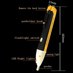aarjay Non-Contact AC Voltage Tester Alert Pen Volt Test Meter Detector Sensor 90~1000V Analog Voltage Tester image 4