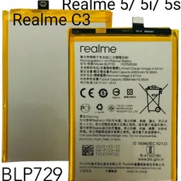 HS Enterprises Mobile Battery For Realme C3/C11 battery Realme 5/5i/5S battery image 2