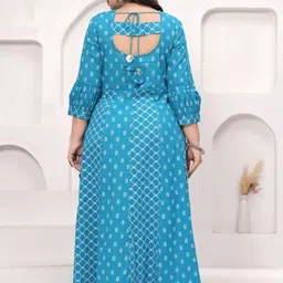 labuly Women Printed Pure Cotton Anarkali Kurta image 5