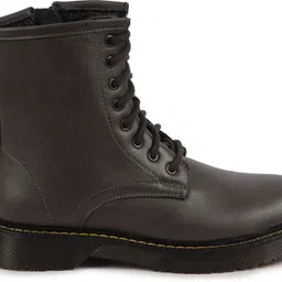 fausto Classic High Ankle 8-Eye Lace Up Casual Long Travelling|Trekking Boots For Women image 5