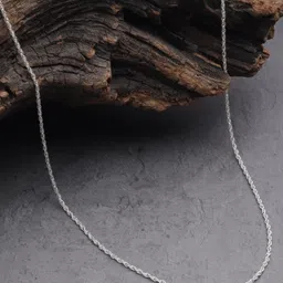 akshat sapphire Sterling Silver (92.5% purity) Italian Rope chain for Girls, Women, Men and Boys Sterling Silver Chain image 2