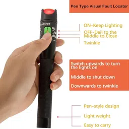 BALRAMA 30mW 30KM Red Light Pen VFL Tester Visual Fault Locator LC/FC/SC/ST Interface Pulse Induction Metal Detector image 5