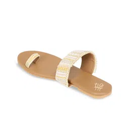 House of Pataudi Embellished One Toe Flats image 5