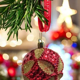 New_Prisma Collections 8 c m Big Size Christmas Ball OrnamentT9 Hanging Ornaments Pack of 6-image-20