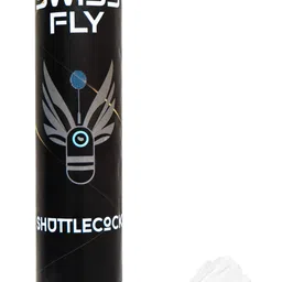 swiss fly SHUTTLECOCK FEATHER PACK OF 3 Feather Shuttle - White image 1