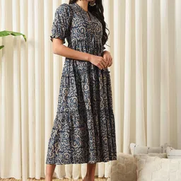 seakart Viscose Rayon Stitched Anarkali Gown image 3