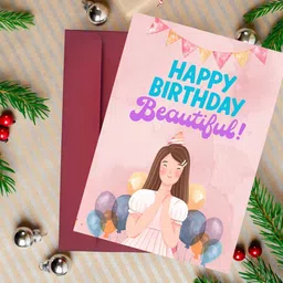 aanyacentric Kid Girl Birthday Gift 5.8x8.3inches Printed Latest Greeting Card-picture-23