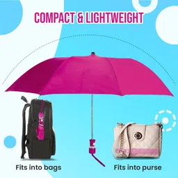 btag Round Handle 2 Fold Small size Portable Auto Open Umbrella Umbrella image 3