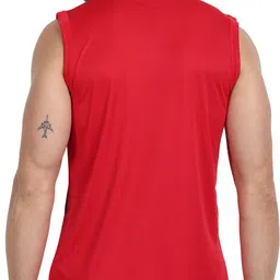 FTX Men Colorblock Round Neck Red Vest Men Vest image 2