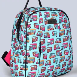 dressberry Small 8 L Backpack Quirky print double-pocket backpack with zippered closure image 4