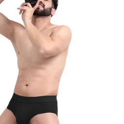 FREECULTR Pack Of 3 Anti Bacterial Micromodal Basic Briefs FC-CX-B-SAB-SPB-MG_S image 5